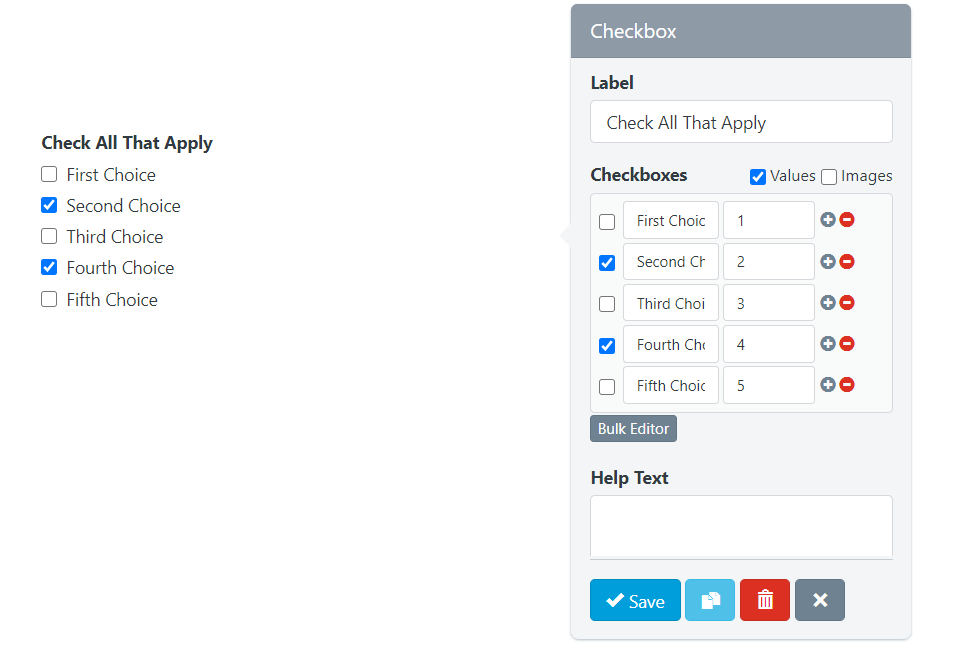 UnexplainableSolutions - Form - Builder - Checkboxes