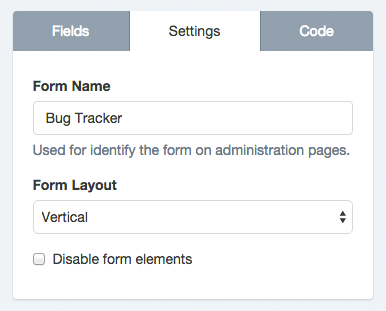 UnexplainableSolutions - Form Builder - Basic Form Settings