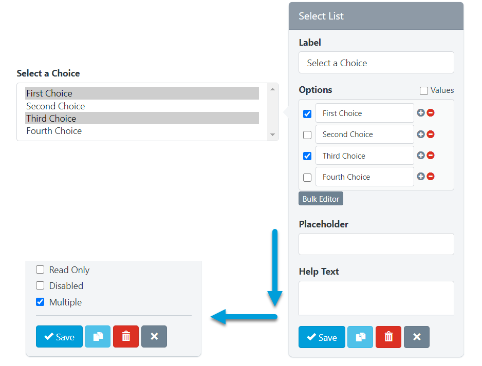 UnexplainableSolutions - Form Builder - Select List Multiple