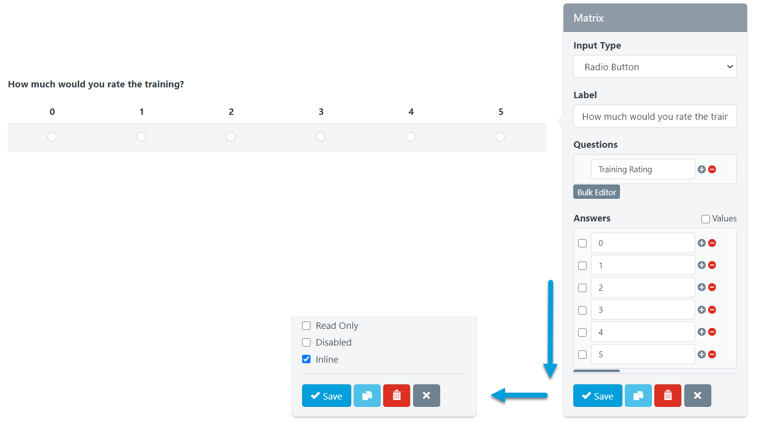 UnexplainableSolutions - Form Builder - Matrix Field In Line