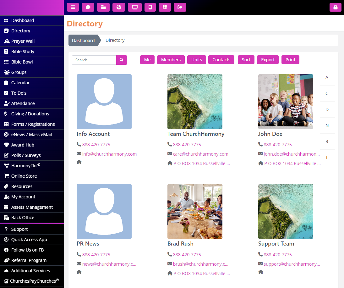 Member Directory